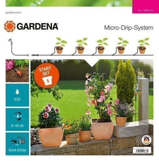 GARDENA Micro-Drip-System Start-Set Pflanztöpfe S 13000-20