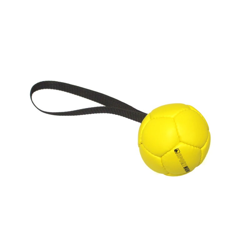 Hundespielzeug Trainingsball mit Handschlaufe Ø90mm