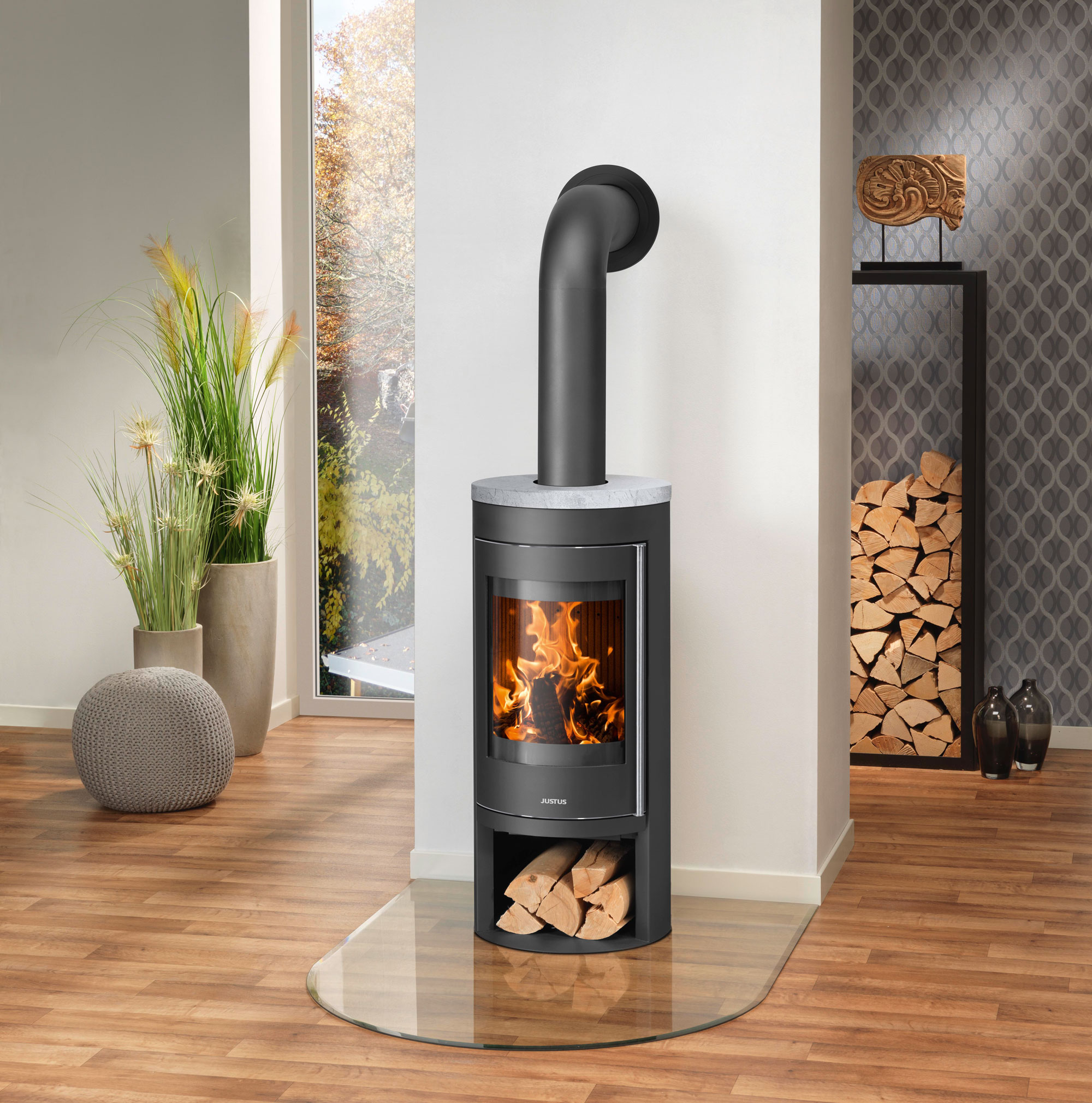 Kaminofen Justus Mino 2.0 raumluftunabhängig Speckstein 5kW