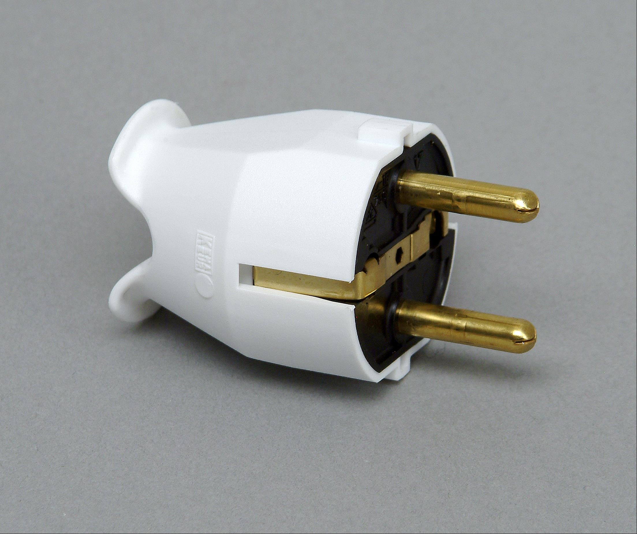 Kopp Kunststoff - Schutzkontakt - Stecker arktis - weiss