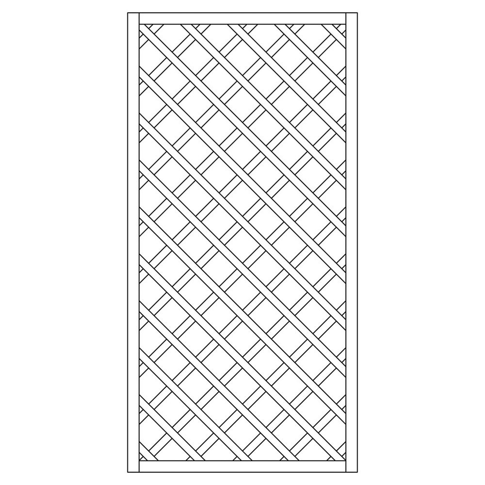 Rankzaun / Rankgitter Trennspalier 10x10 kdi gerade 90x180cm