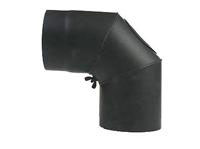 Ofenrohr Bogenknie Hark verstellbar 0- 90° Ø250mm Stahl blank mit Tür