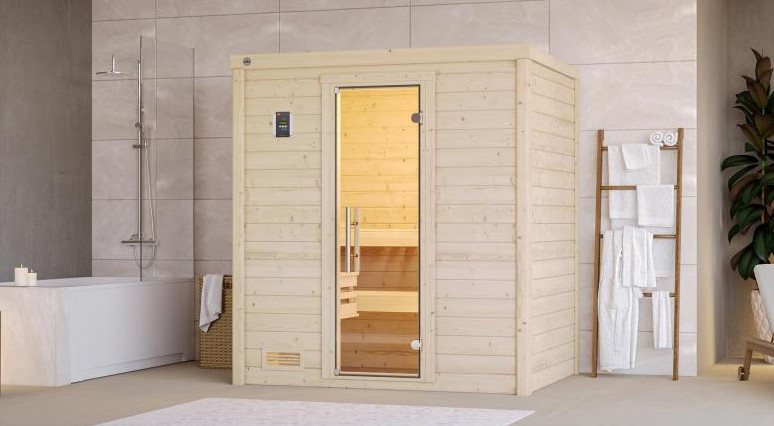 Weka Premium Massivholzsauna Bergen  7,5 kW BioS GT Gr.1
