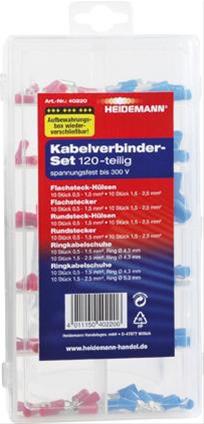 Kabelverbinder Set 120 St. Box, wiederverw.