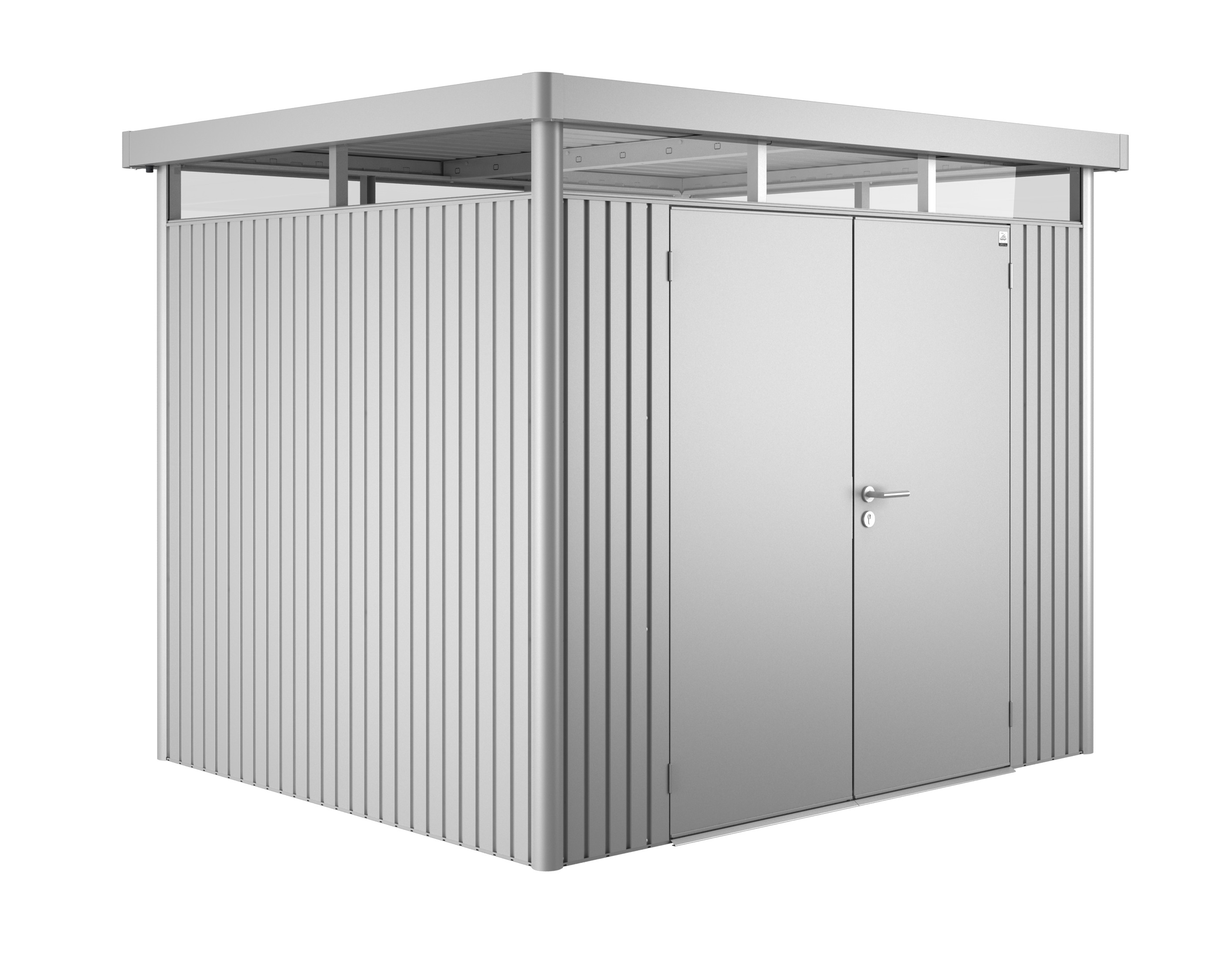 Gerätehaus Biohort HighLine H3 silber-metallic DT 275x235cm
