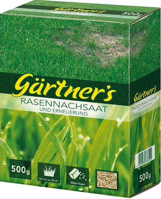 Gärtner's Rasennachsaat und Erneuerung 500 g