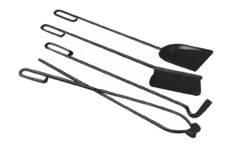 Wellfire Grillbesteck / Grill-Set 4-teilig schwarz