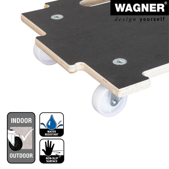 Multiroller Pflanzenroller Holz 390x390 mm für 200 kg