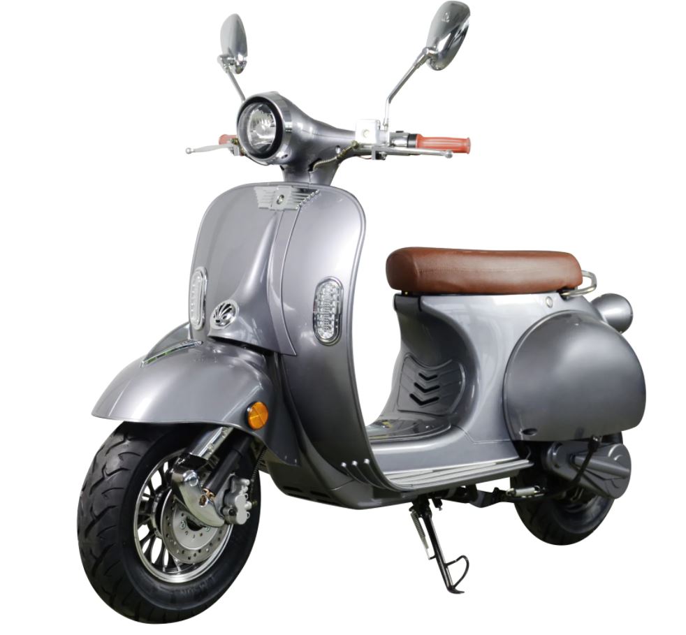 Elektroroller Retro Ginabella - 2000H / E - Motorroller 45Km/h grau