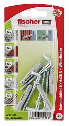 Universaldübel UX 6 x 35 WH K SB-Karte