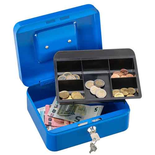 Burg Wächter Geldkassette Money 5020 blau 200x160x90mm