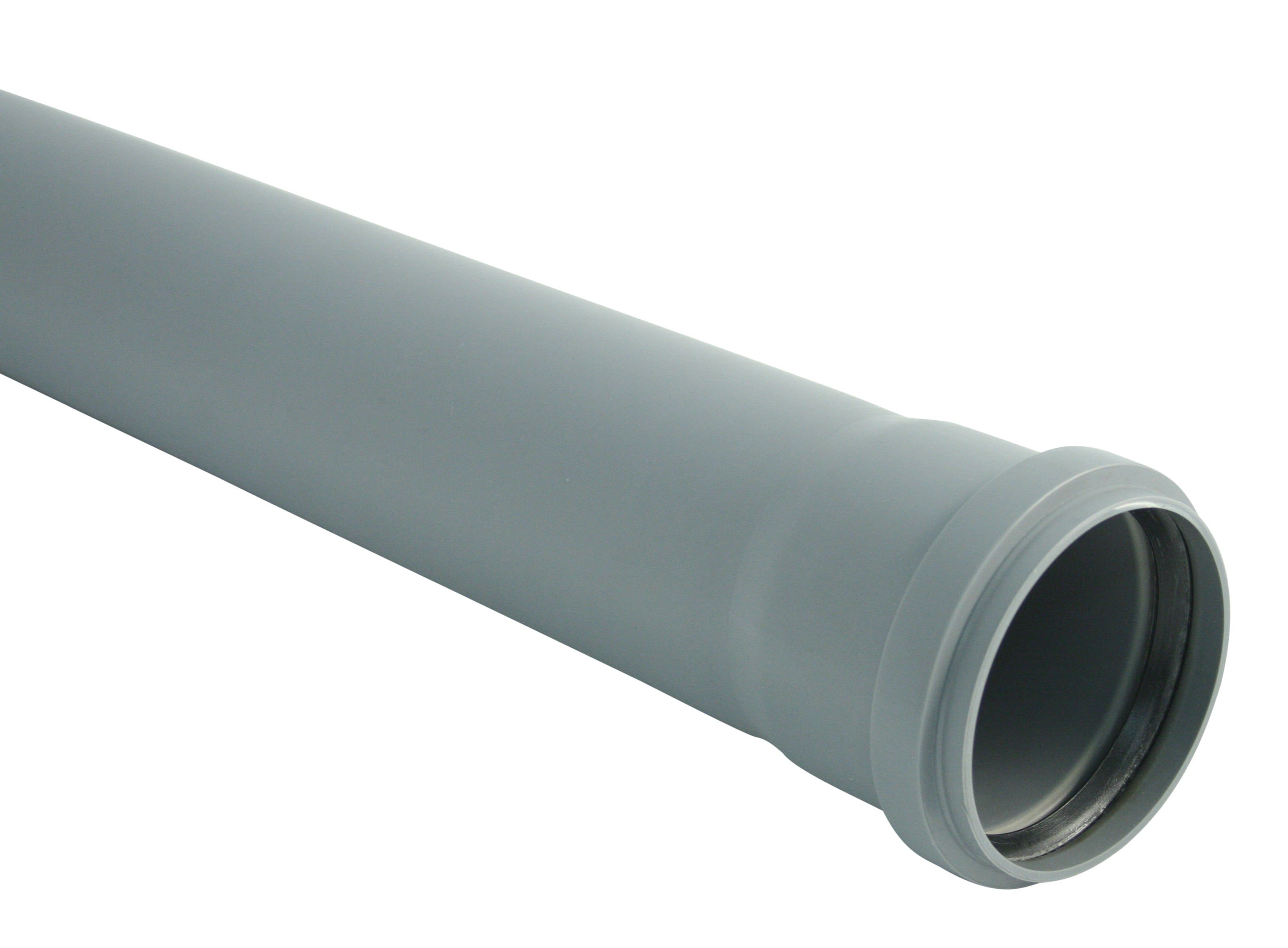 MARLEY HTEM Rohr mit Steckmuffe DN40 grau 1m
