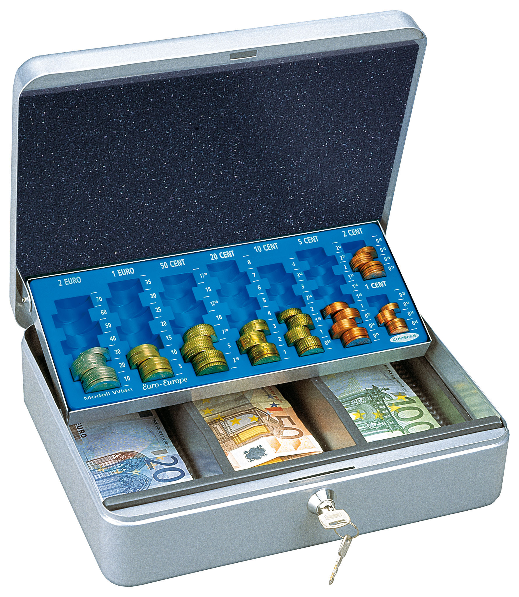 Rottner Geldkassette Homestar Euro 1 silber