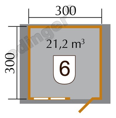 weka Gartenhaus 139 Gr.2, 45 mm, V20, ET, DF