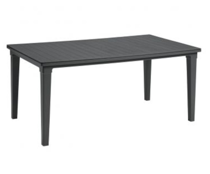 Gartentisch Futura Kunststoff 165x95cm grau