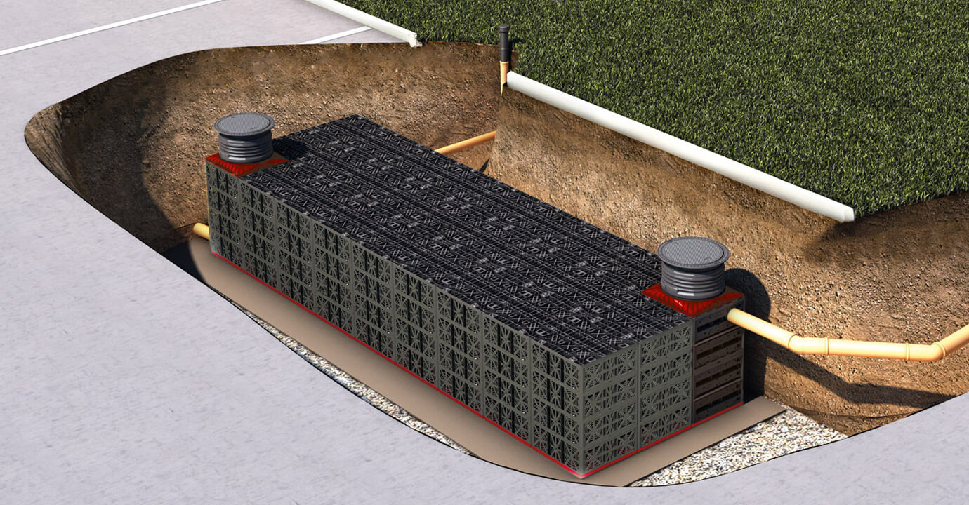 Graf Versickerungsblock EcoBloc Inspect flex 205 l (halbe Lage)