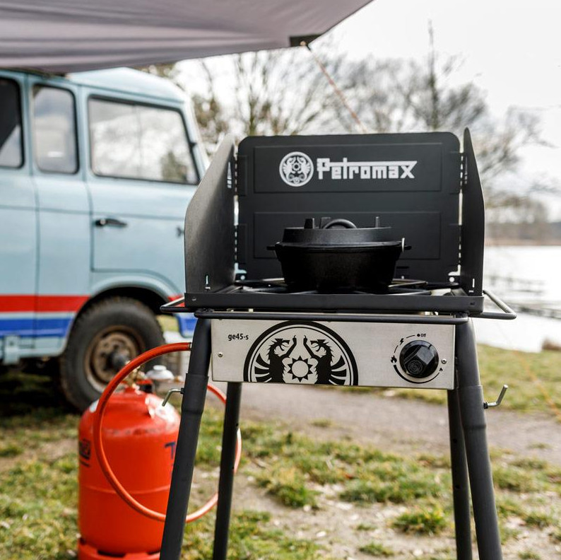PETROMAX® Gastisch mit Einzelbrenner GE45-S 50mbar
