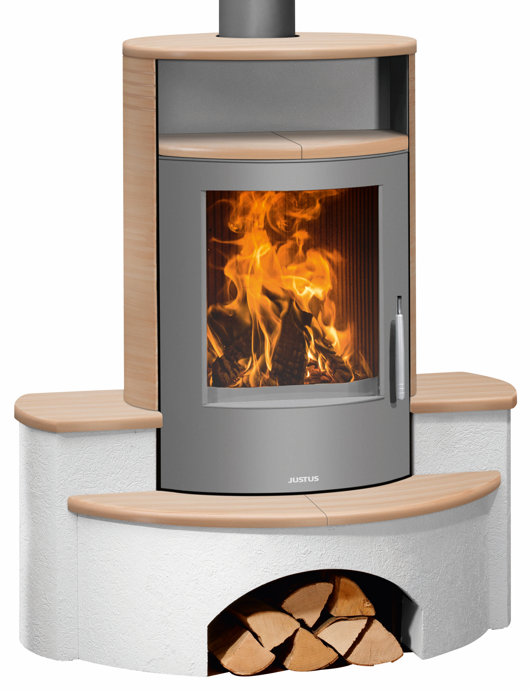Kaminofen Justus Kaskade 2.0 raumluftunabh. Corretto 6,5 kW