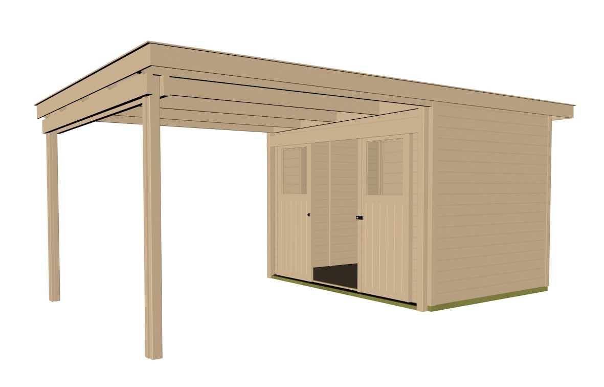weka Lounge-Haus 225 A Gr.2, natur, 21 mm, Schiebe
