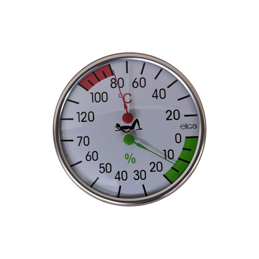 Eliga Klimamesser für Sauna 128 mm