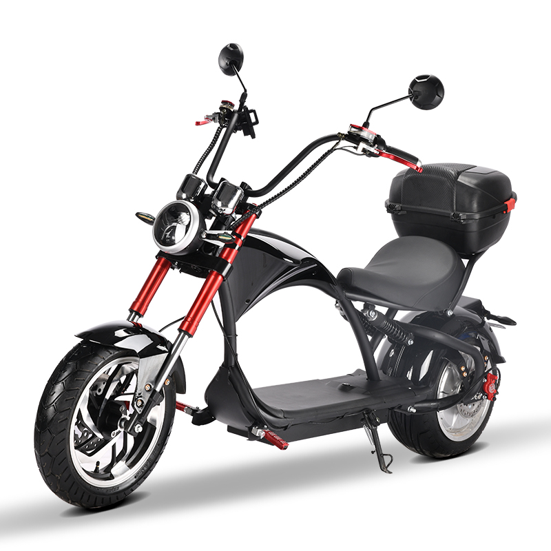 E Chopper E Roller 45Km h CP4Plus-Box 30AH schwarz-glanz