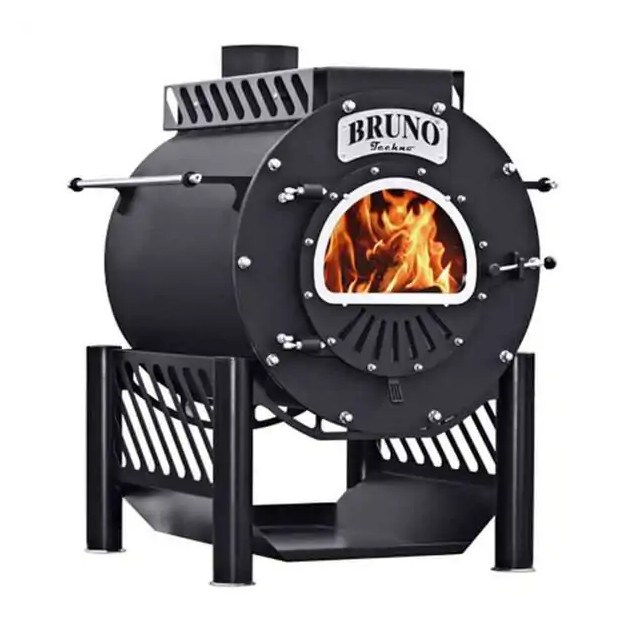 BRUNO® Werkstattofen Techno mit Kochplatte schwarz 15kW