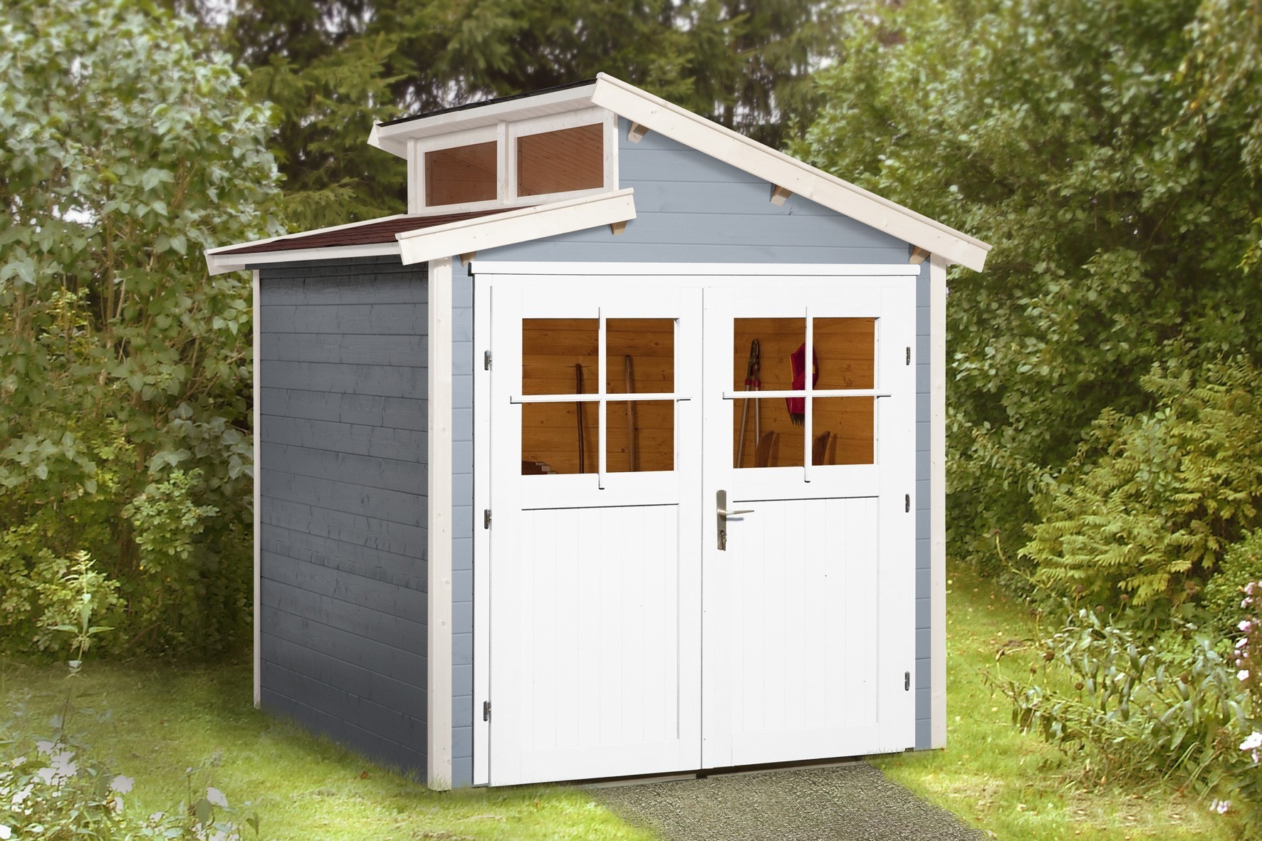 weka Gartenhaus 226 Gr.1, grau, 21 mm