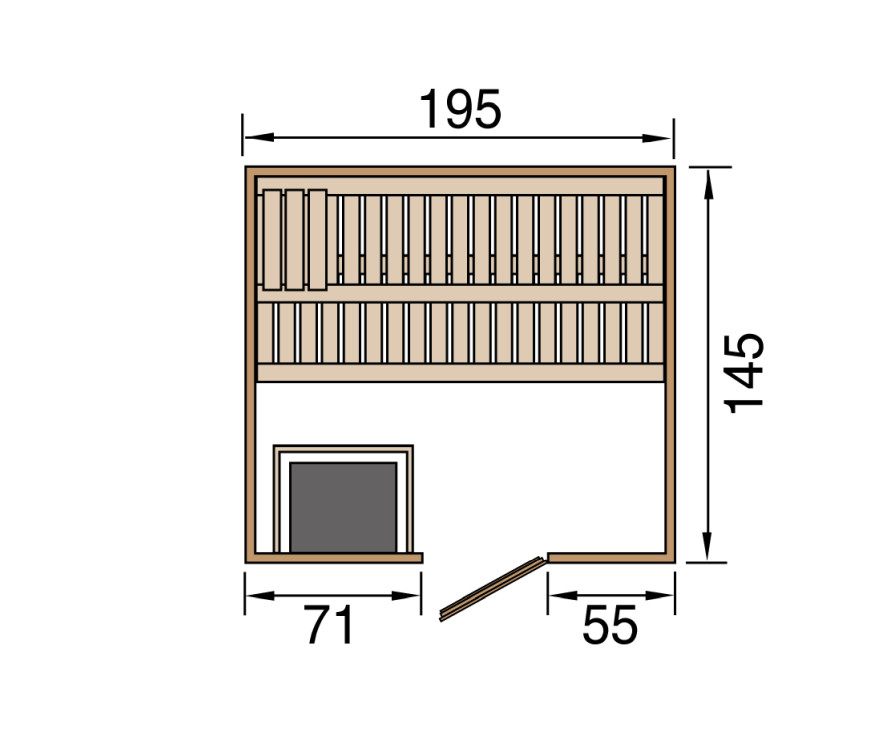 Weka Sauna KEMI 7,5 kW OS GT Gr.3