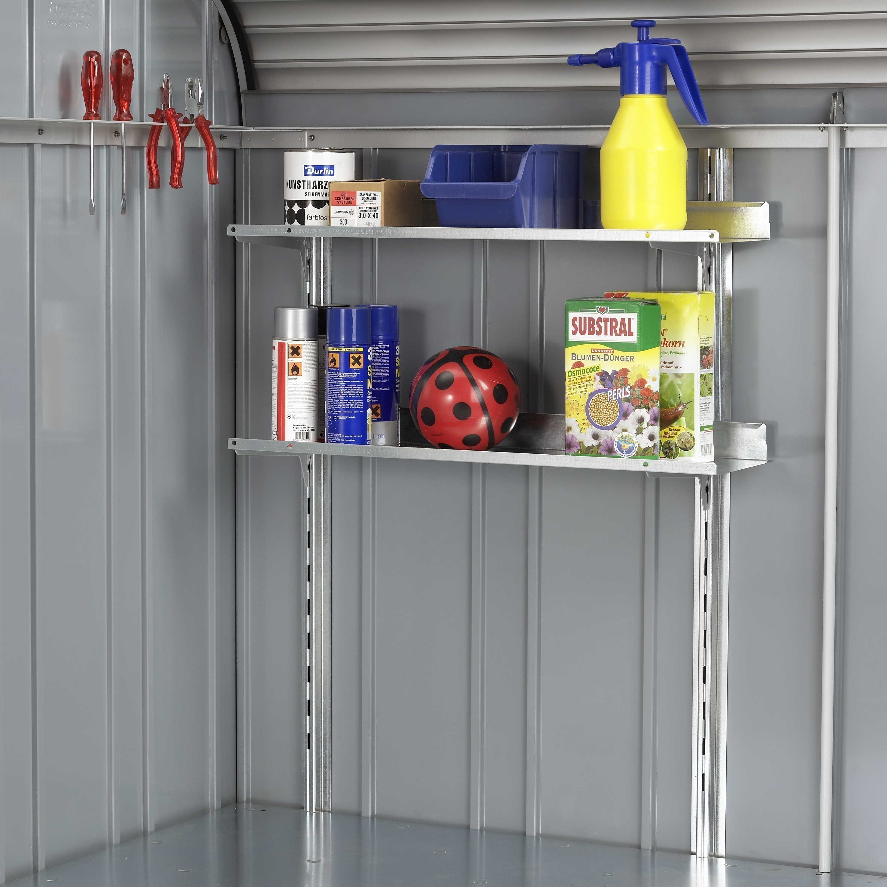 Regale Set Biohort für Gartenbox / Auflagenbox Storemax 190