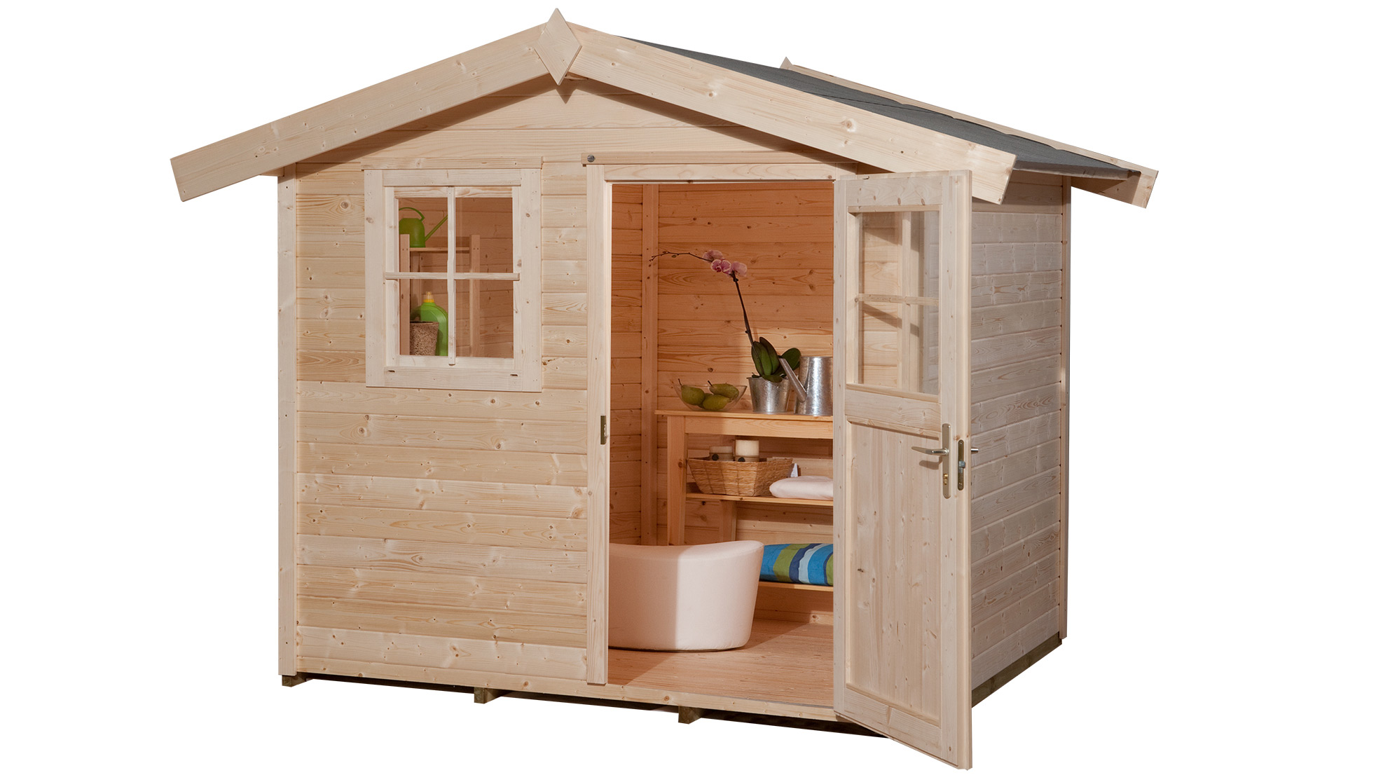 weka Gartenhaus 123, Gr.2 natur
