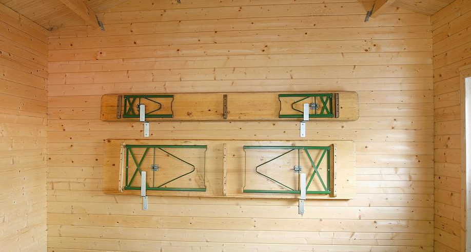 Halterungs-Sets Festzeltgarnitur verzinkt 370/280 x 80/160 x 40 mm