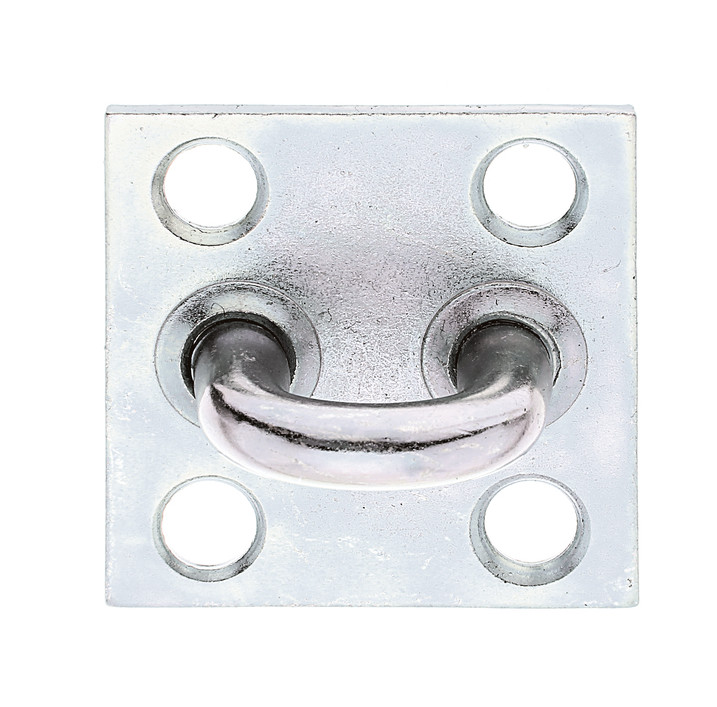 Öse auf Platte Alberts Stahl verzinkt 50x50mm Ø8mm