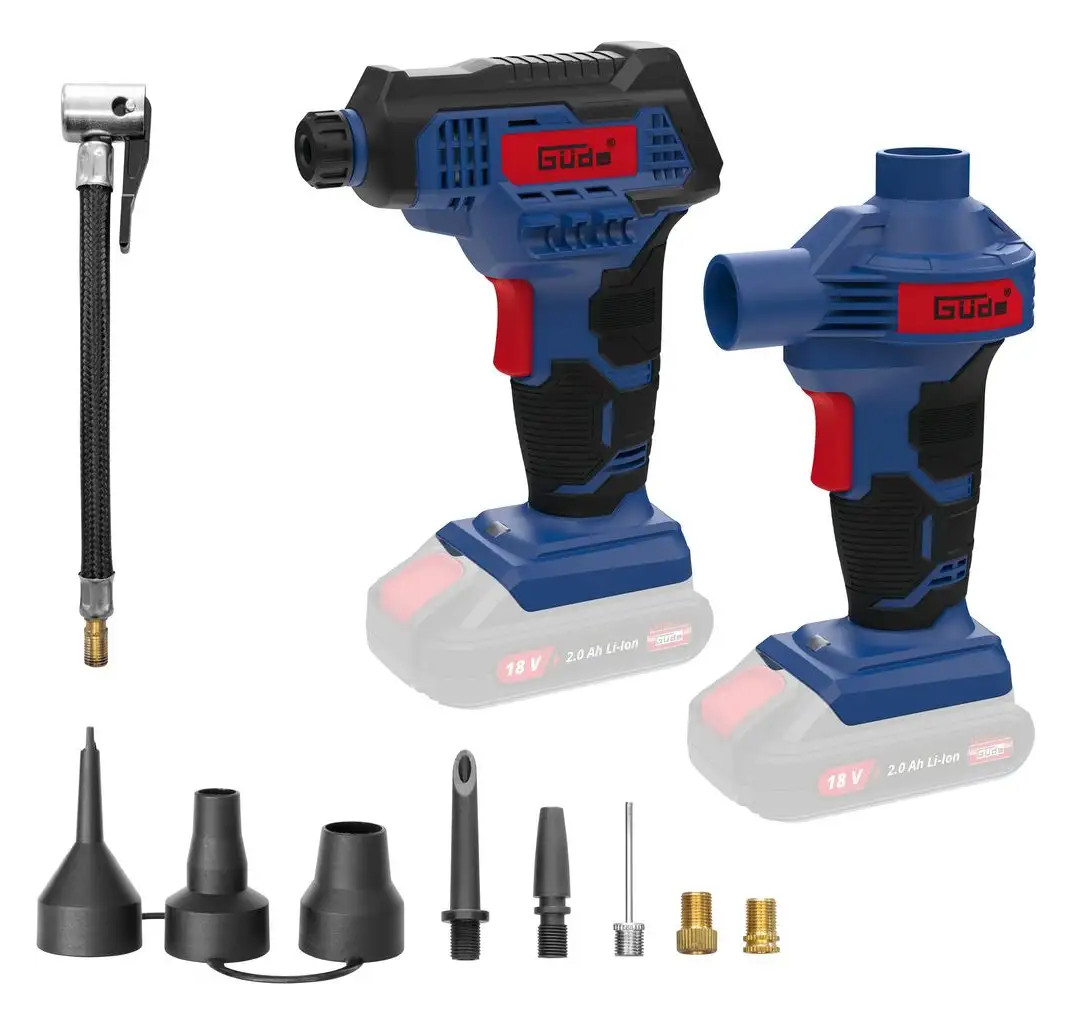 GÜDE Akku Kompressor und Luftpumpenset KLS 18-0 58427
