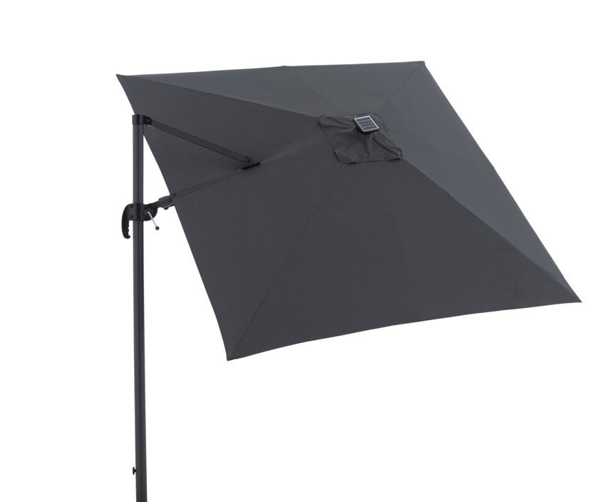 Derby Ampelschirm / Pendelschirm Ravenna AX 250x250cm LED anthrazit Derby Ampelschirm / Pendelschirm Ravenna AX 250x250cm LED anthrazit