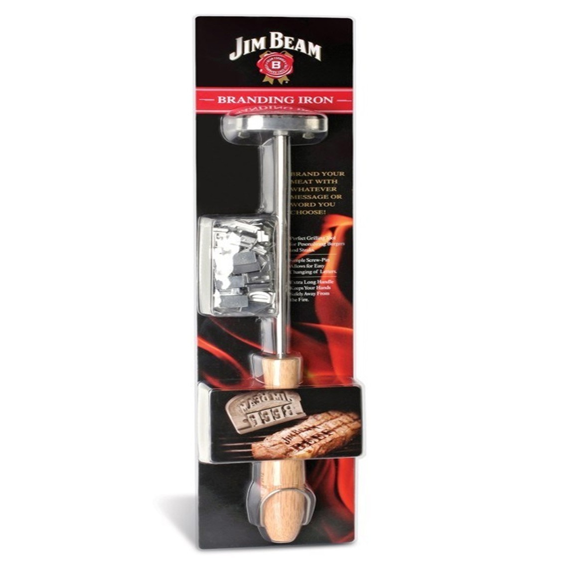Jim Beam Grillbesteck Brandeisen für einen individuellen Brand