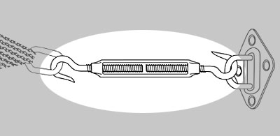 Doppler Spannhaken für Sonnensegel Darwin