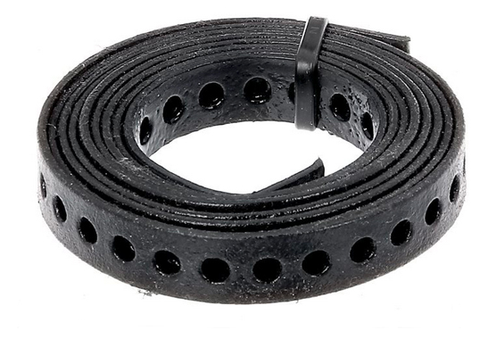 Lochband Alberts verzinkt schwarz 1,5m 12mm