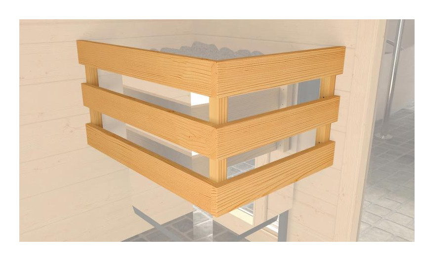 Weka Sauna VALIDA 9,0 kW K Gr.3 Glastür mit Fenster