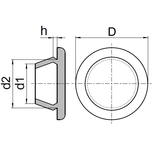 Rolektro Dichtstopfen 20mm für Getriebe, Gummi, Trike/Quad