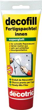Decofill Fertigspachtel 400 g Tube,innen decotric