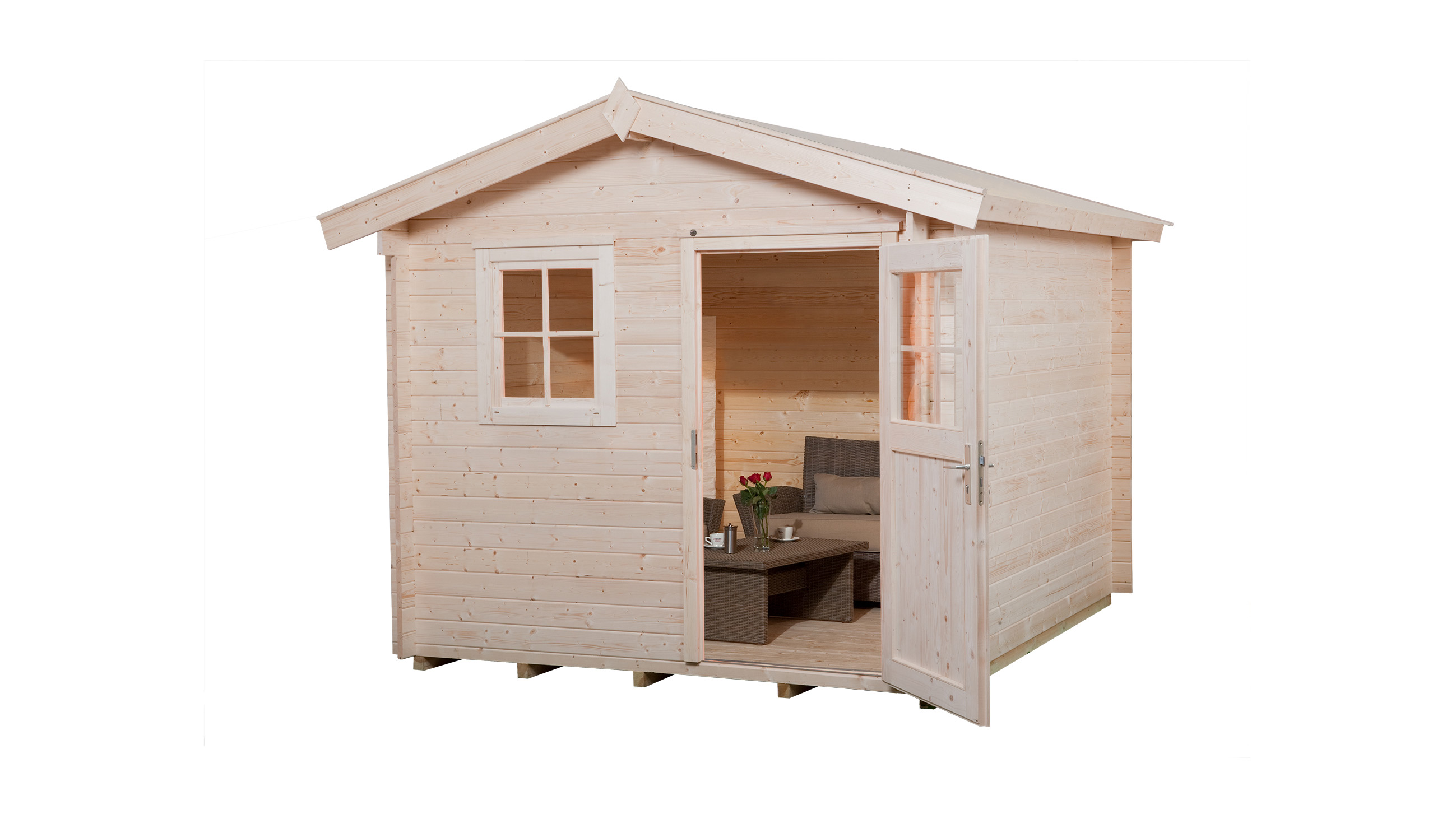 weka Gartenhaus Premium28 FT, 250 x 250