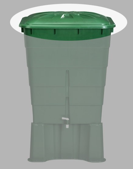 Garantia Deckel für Regentonne eckig 300 Liter grün