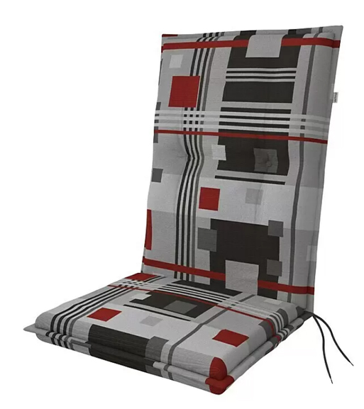 Doppler Auflage / Polster Midi Living Quadrat rot 110x48x6cm D.2914