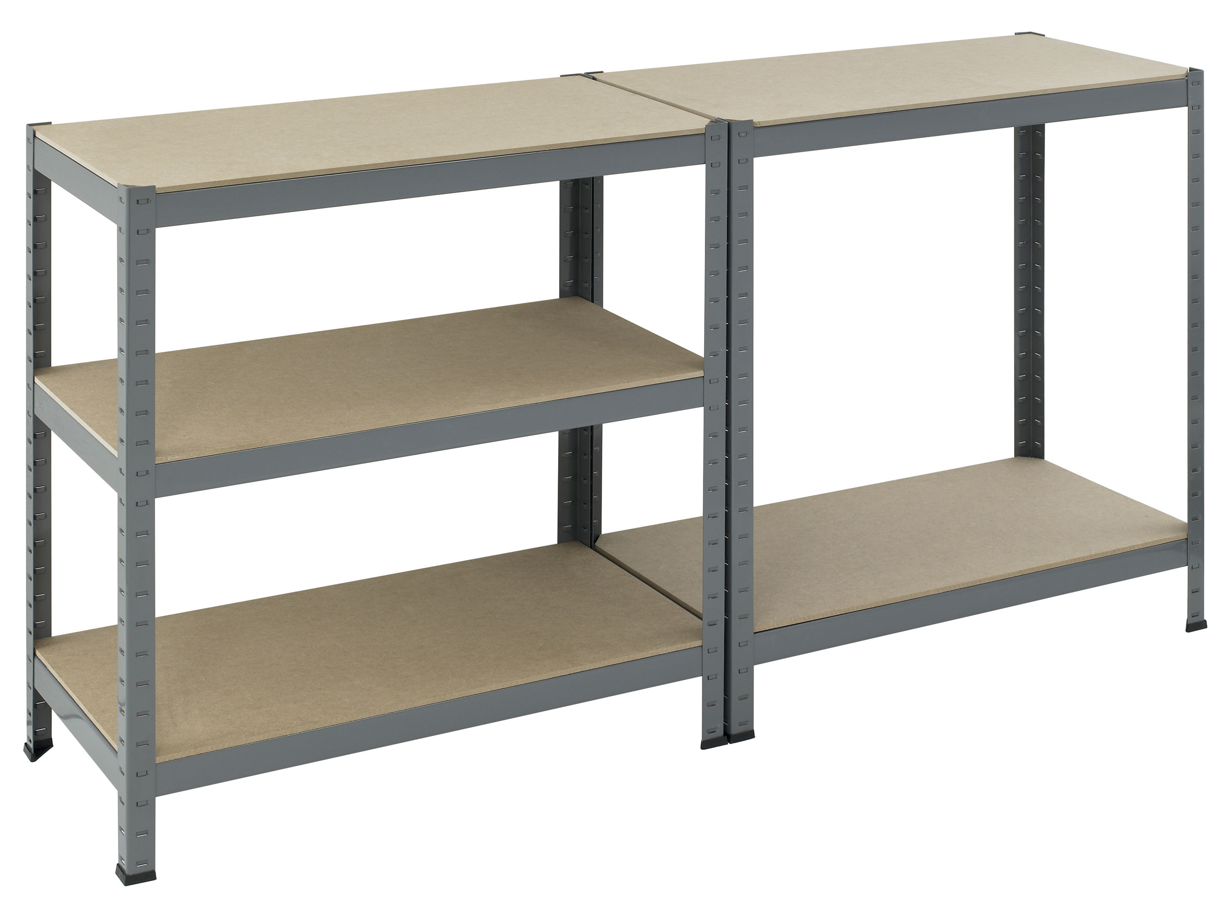 Schwerlastregal Regal pro-bau-tec 265kg pulverbeschichtet 180x90x45cm