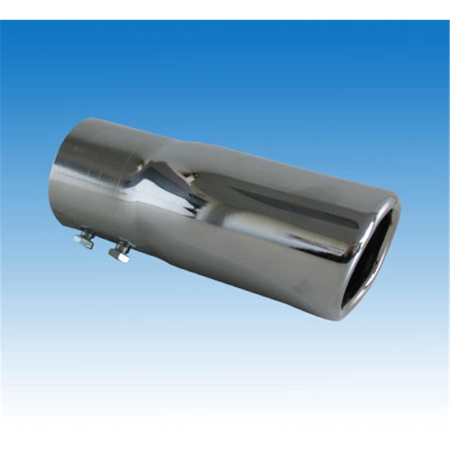 Auspuffblende Uni Tip Messing, für Rohr 30-50 mm
