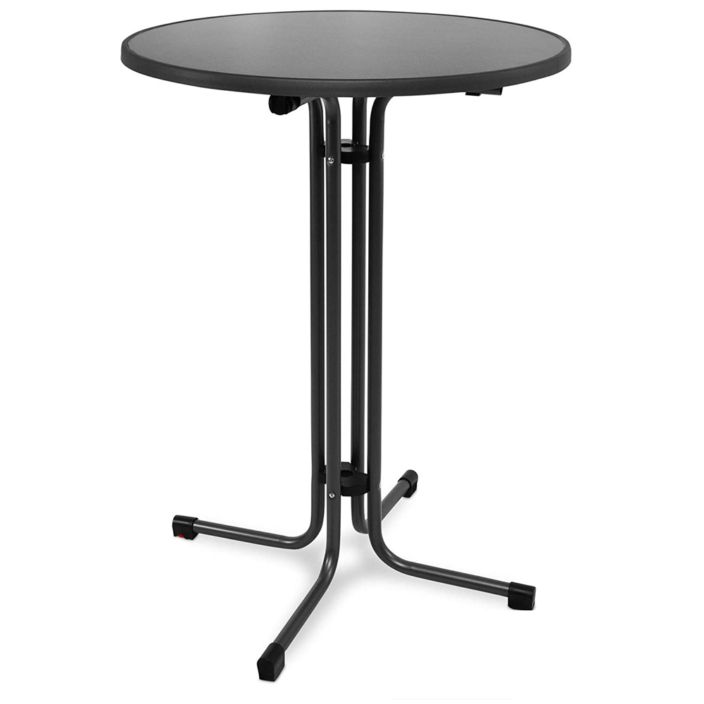 Bartisch / Stehtisch klappbar Ø 85 cm eisengrau Stahl