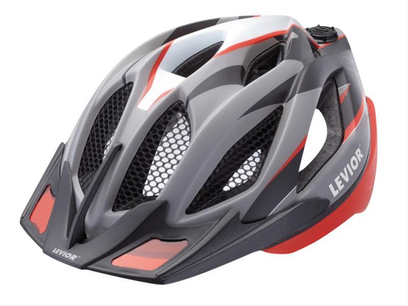Allroundfahrradhelm Levior SpiriTWO Gr. M / 52-58cm rot-schwarz