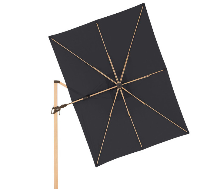 Doppler Pendelschirm Alu Wood AX Ultra D840 anthrazit 220x300cm