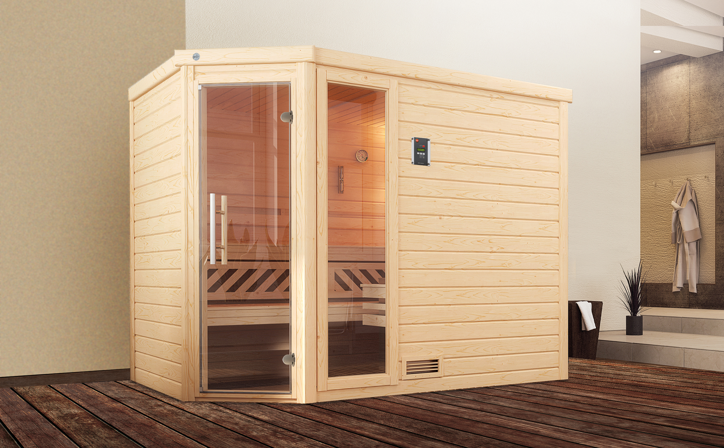 Weka Massivholz Sauna TURKU 3 GTF