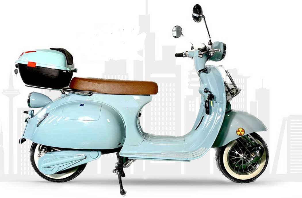 Ginabella 72 2 Akku Retro E Roller 45 Km h mint